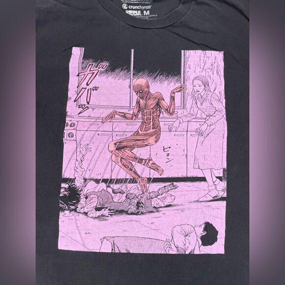 Junji Ito Collection Anime Graphic T-shirt Men Medium Black Short Sleeve - Picture 2 of 6